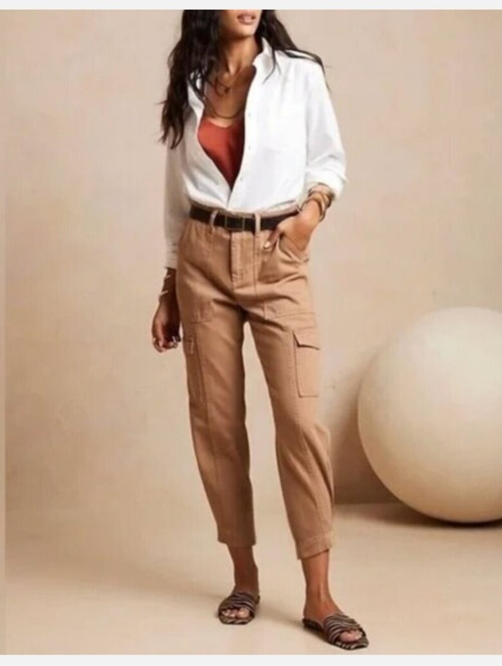 Banana Republic Factory tapered utility cargo pants
